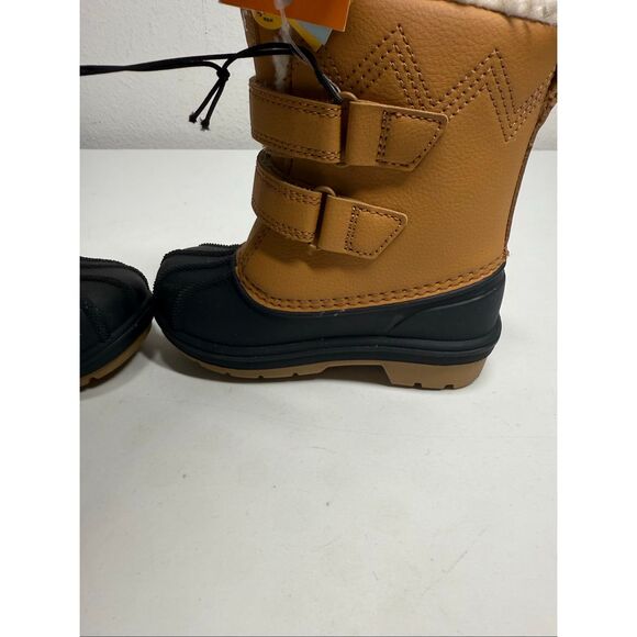 NWT Cat & Jack Toddler Denver Winter Boots Cognac Size 7 - Picture 7 of 9
